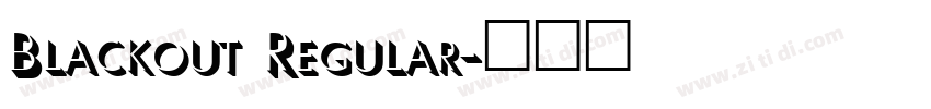 Blackout Regular字体转换